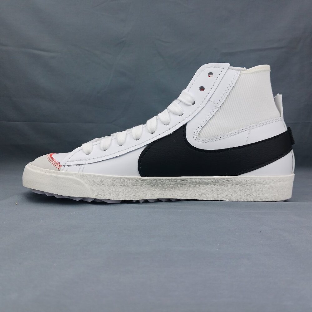 Nike Blazer Mid 77 Men Casual White Black Jumbo Swoosh DD3111 100  Size 11.5, 12 - Picture 6 of 9